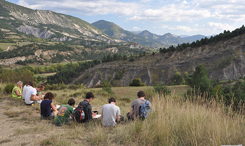 Students on a field trip