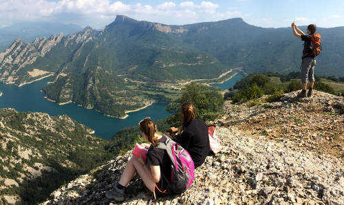 Students on fieldwork in France